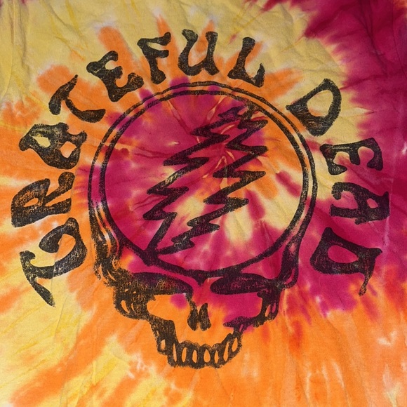 2015 Rare Vtg Grateful Dead 50th Anniversary Tie Dye Shirt M Orange Yellow - Picture 2 of 8